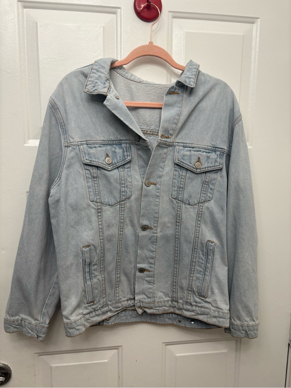John Galt/ Brandy Melville Oversized Light Wash Denim Jacket